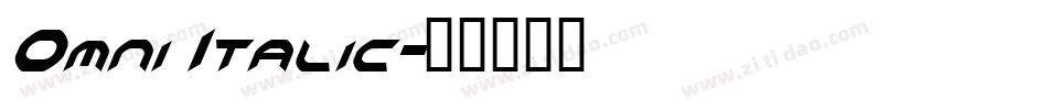Omni Italic字体转换